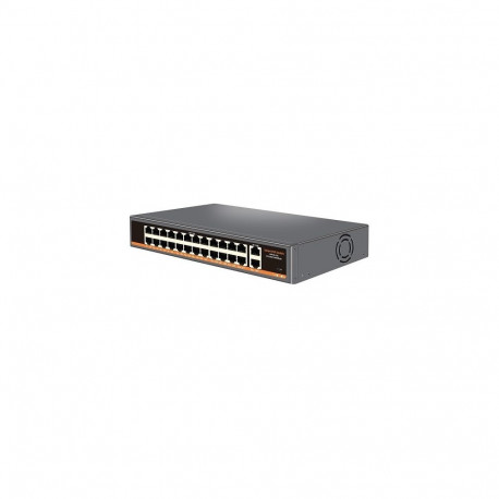 PoE switch 24x100Mbps PoE+ 2x Gigabit UPLINK, 400W