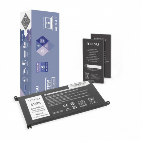 Dell sülearvuti aku Inspiron 14 5481, 5590 3600mAh (41Wh) 11.4Volt