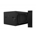 Seinale paigaldatav kapp 19 6U 600x600mm kahe sektsiooniga, must