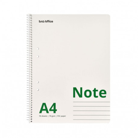 Notebook A4 70 Sheets 70 Gram Swedish Punch Ruled