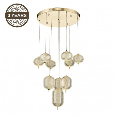 LED rippvalgusti A2360-10 kuldne