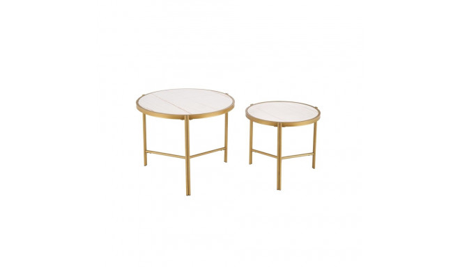 TABLE COFFEE FATIMA D63-48CM WHITE