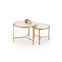 TABLE COFFEE FATIMA D63-48CM WHITE