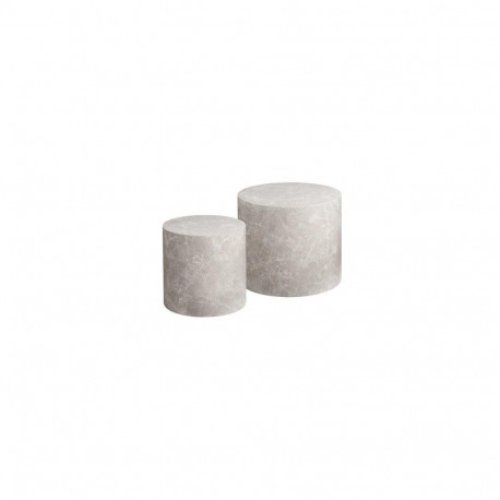 COFFEE TABLE BEIGE SET 38X36 48X40