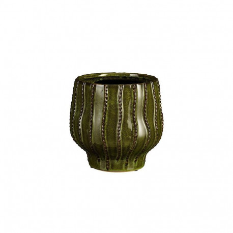 CERAMIC POT CATHY D22 H22CM GREEN