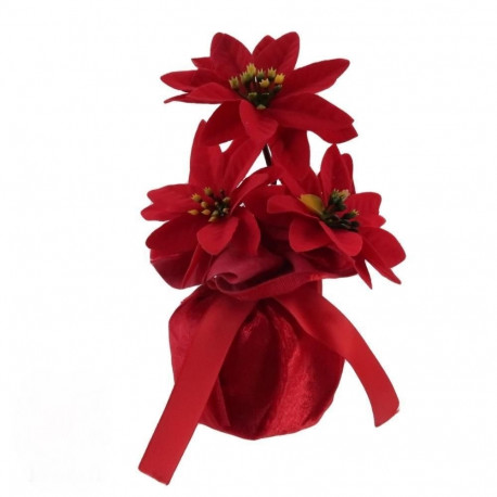DECORATION CHRISTMAS ARTIF FLOWER H18CM