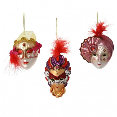 ORNAMENT GLASS MASK 10CM