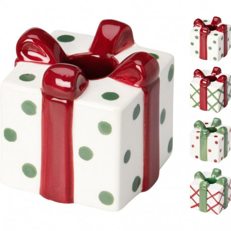 CANDLEHOLDER GIFT 4 DESIGNS 1PC