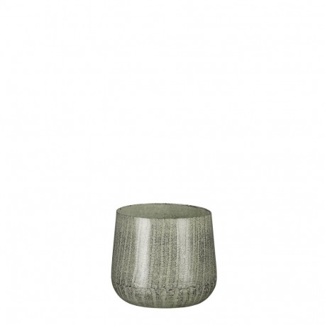 BENSON POT ROUND L. GREY - H10XD12CM