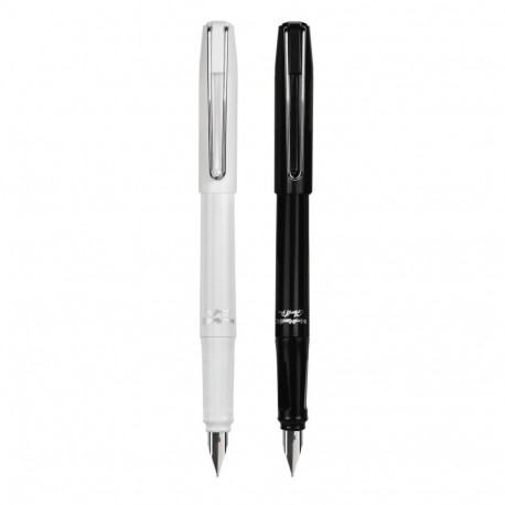 ERASABLE FOUNTAIN PEN BLACK/WHITE