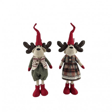 DECORATION DEER WITH HAT H57CM