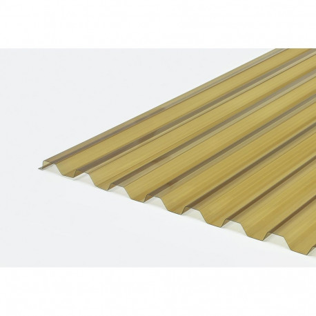 PVC trapetsprofiil-leht 0.7X900X2000MM pronks