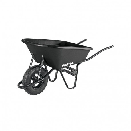 PRETUL 95L GARDEN WHEELBARROW. PLASTIC T