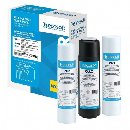 filtrid RO süsteemile Ecosoft 1-2-3 astet