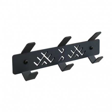 HANGER PK253-R3 ANTHRACITE 3 HOOKS 250MM