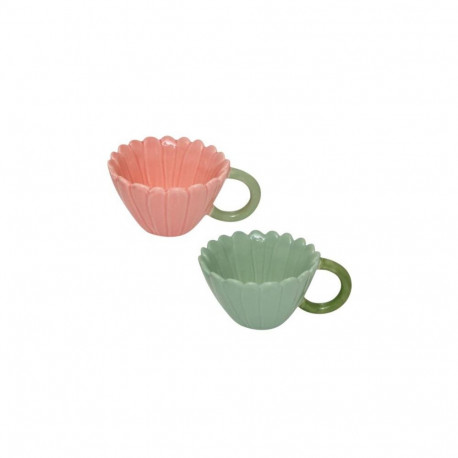 MUG 200ML FLORAL 2 DIFFERENT DESIGNS