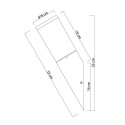 WALL LIGHT CORTE DH1430 E27 IP44