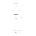 POST LIGHT DH3 DH7022-450 E27 SENSOR BL