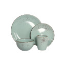 SALAD PLATE WITH SPECKLE MINT 19.5CM