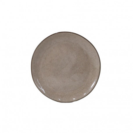 DESSERT PLATE BROWN DOTTE 21CM