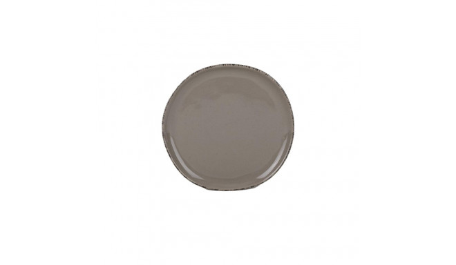 DESERT PLATE DARK BROWN 20.3CM