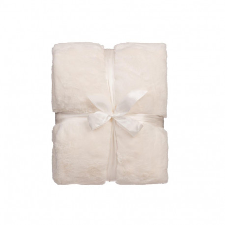 FUR BLANKET 150X200 300/180 GSM CREAM