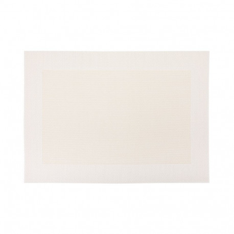 PLACEMAT DOUBLE BEIGE/WHITE 35X50CM