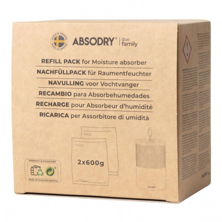 ABSODRY DUO FAMILY täitepakend 2-pakk