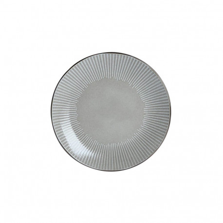 PLATE PAD PRINT MET RIM BROWN 27CM