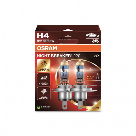 Osram 60/55W 12V P43T 5X2 H4 autolamp