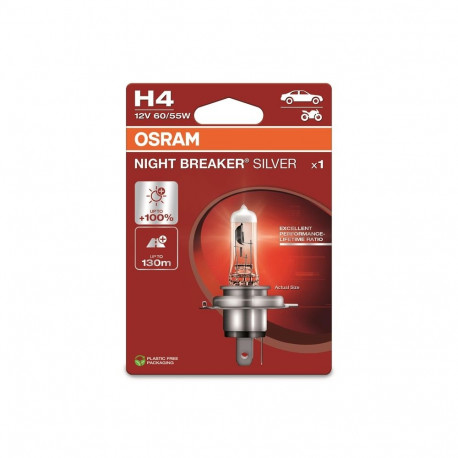 CAR LIGHT 60/55W 12V P43T 10XBLI1 H4