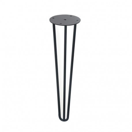 STEEL HAIRPIN LEG TRIPLE 8 L400 BLACK