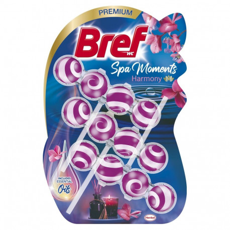 WC puhastaja-värske Bref spa mom har 3x50g