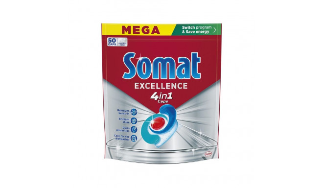 Somat Excellence nõudepesukapslid 50 tk