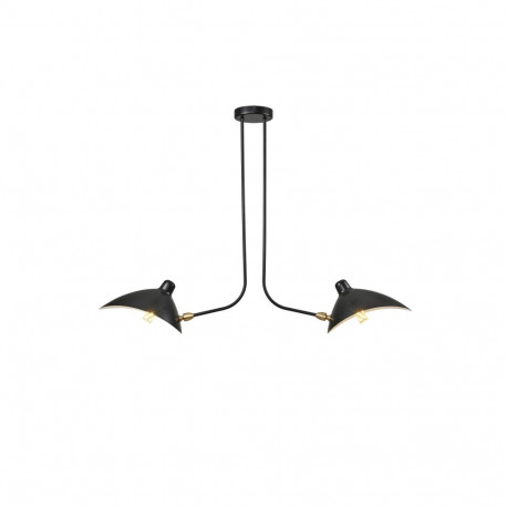 PENDANT LIGHT AROUND 2XE27 BLACK