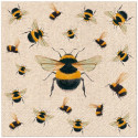 NAPKINS PAPER DANCING BEES 33X33CM 20PCS