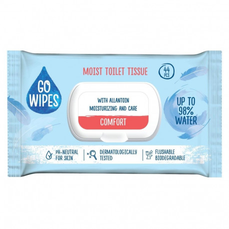GOWIPES WET WC PAPER COMFORT 44PCS