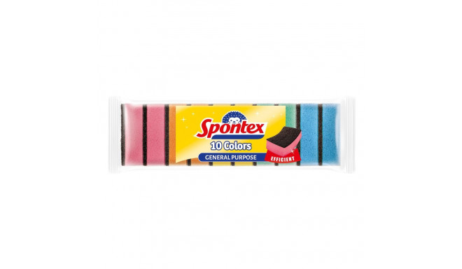 Spontex 10 värvi käsnad 10 tk