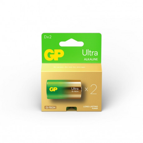 BATTERIES ULTRA ALKALINE D 1.5V 2PCE