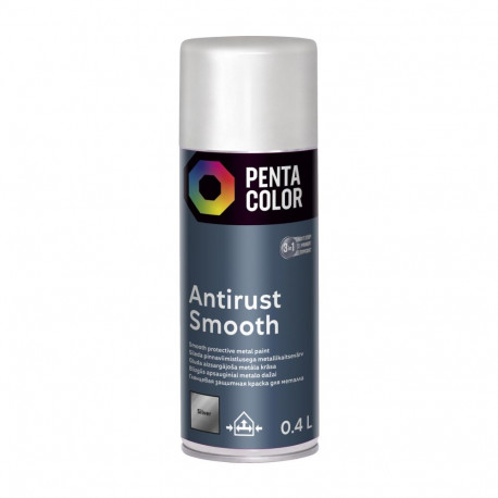 SPRAYPAINT PENTACOLOR SMOOTH SILVER400ML