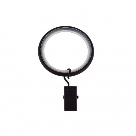 RINGS WITH CLIPS SILENT D19 MAT BLAC(10)