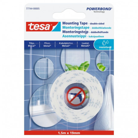 kahepoolne teip 1.5m x 19mm peeglitele