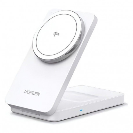 Ugreen Wireless Charger 2in1,20W,Qi2 45057 iPhone, AirPods White