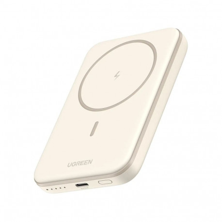 Ugreen Magnetic Power Bank 5000mAh 25207 15W, Wireless, Beige Beige