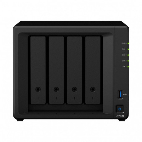 Synology Tower NAS DS920+ up to 4 HDD/SSD Hot-Swap, Intel Celeron J4125 Quad Core, Processor frequen