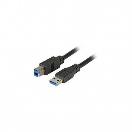 "EFB USB3.0 Anschlusskabel A-B,St-St,3m,schwarz,Premium"