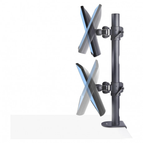 "STARTECH.COM Dual Monitorhalterung 124,46cm 49Zoll fur 2 Vertikal Gestapelte Monitore 2x 16 kg VESA