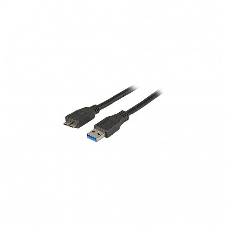 "EFB USB3.0 Anschlusskabel Typ A Stecker auf Typ Micro B Stecker Classic Schwarz 1m"