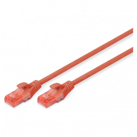 "DIGITUS Patchkabel Cat6 U/UTP 2xRJ45 0.5m rot LSZH"