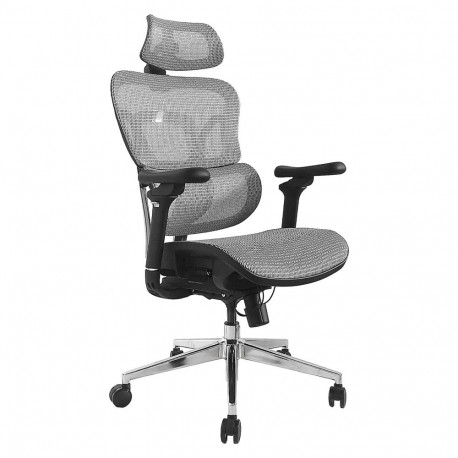 Equip kontoritool lite ergonoomiline peatoega ja käsitugedega jaemüügiks, hall